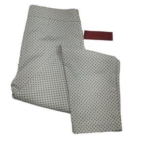 NWT Love Scarlet Capri’s – White w/ Tan Dot Pattern Size: 6